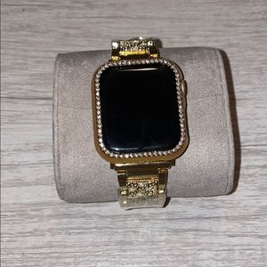 Apple Watch Diamond Band Strap with face cover.